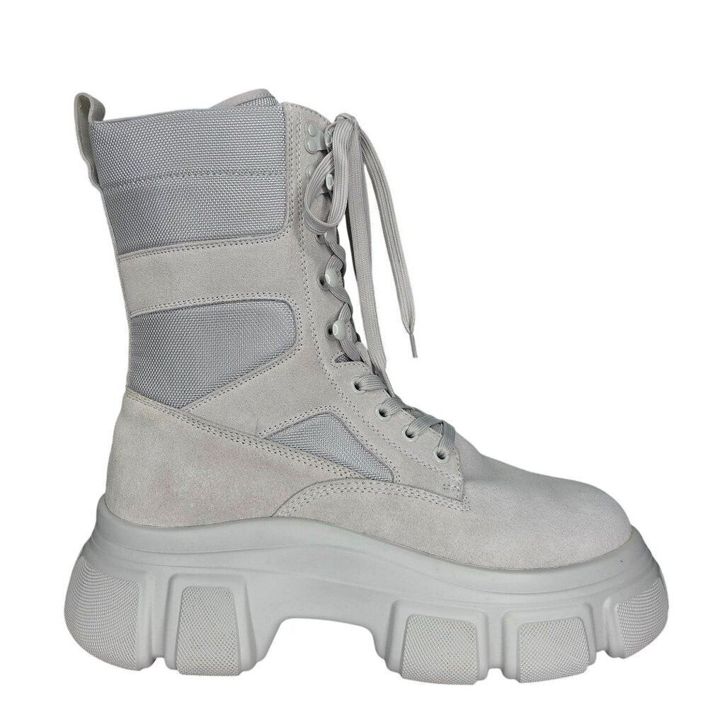 Steve Madden Rivka Bone Combat Boots, Size: 11 M
